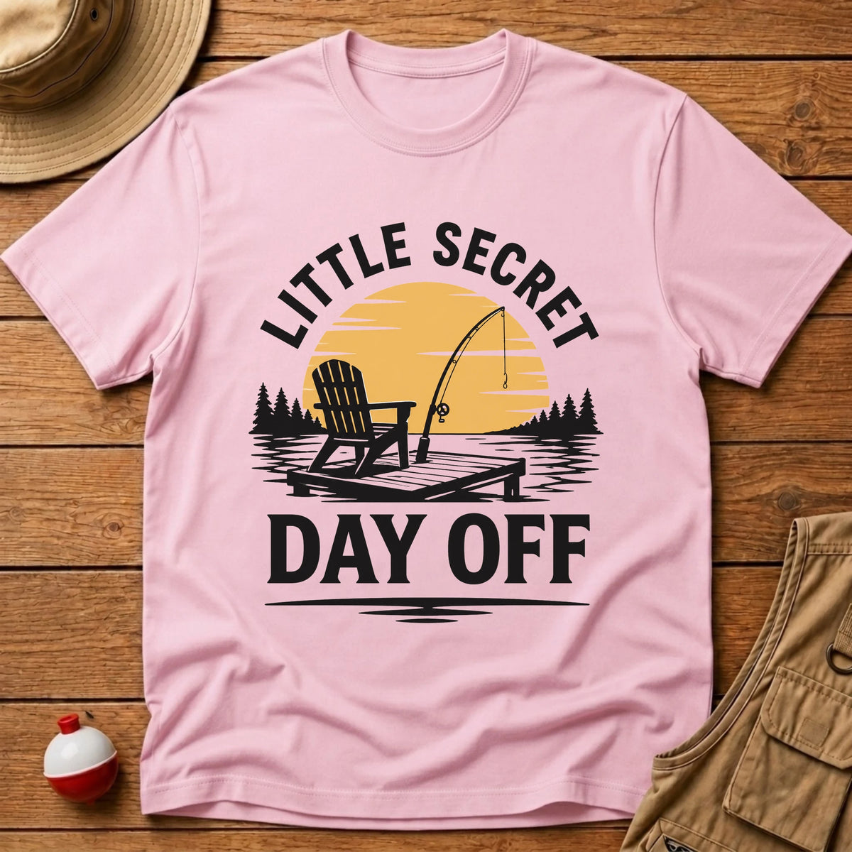 Secret Day Off T-Shirt - Floating Bobber