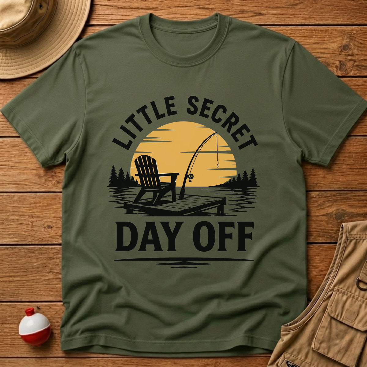 Secret Day Off T-Shirt - Floating Bobber
