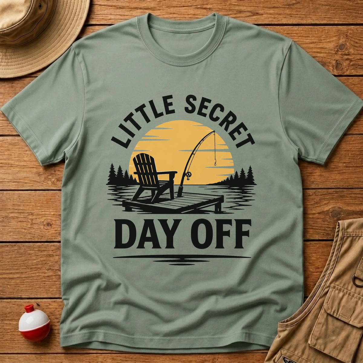 Secret Day Off T-Shirt - Floating Bobber