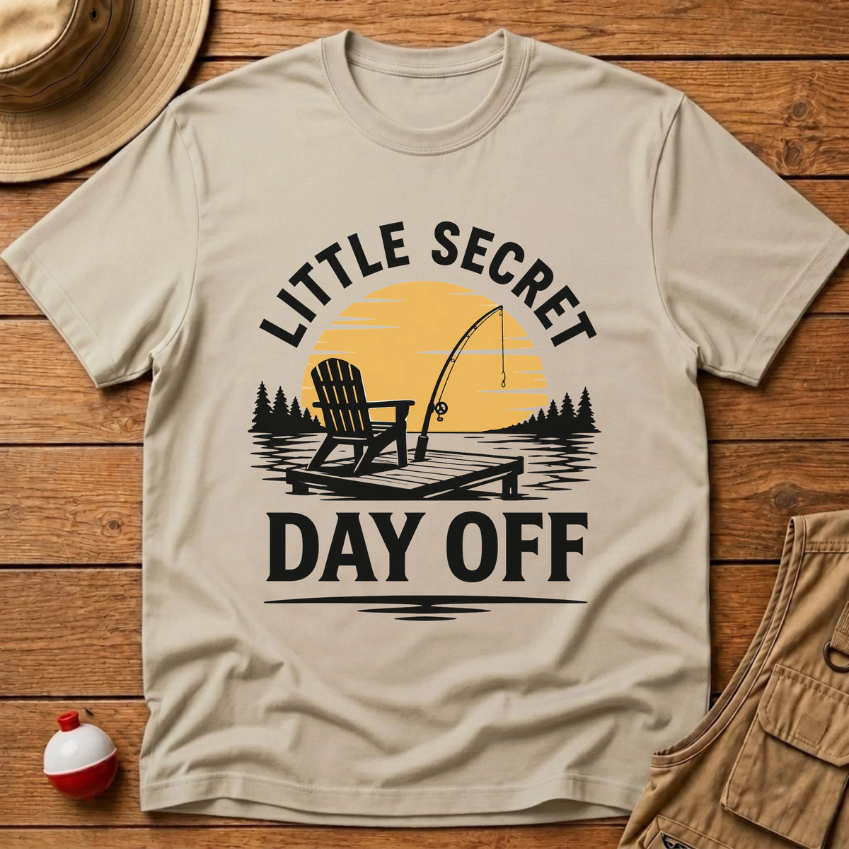 Secret Day Off T-Shirt - Floating Bobber