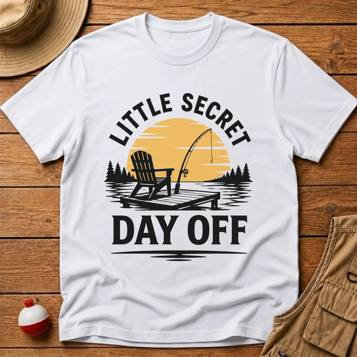 Secret Day Off T-Shirt - Floating Bobber