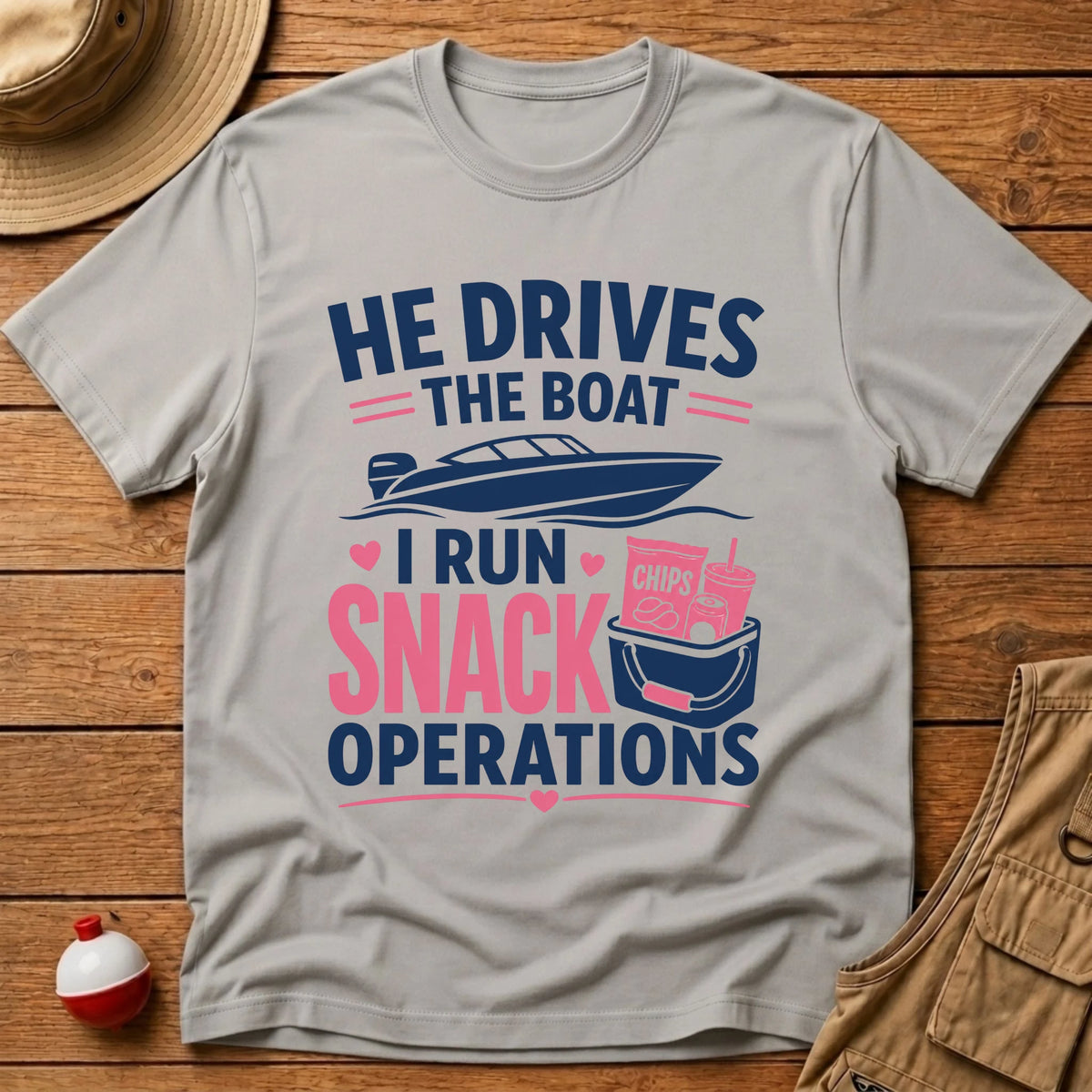 Snack Operations T-Shirt - Floating Bobber