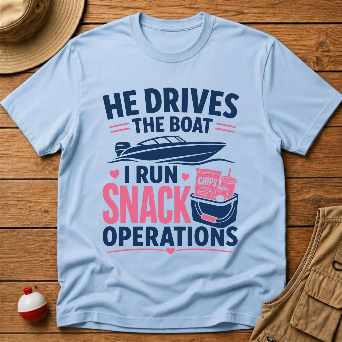 Snack Operations T-Shirt - Floating Bobber