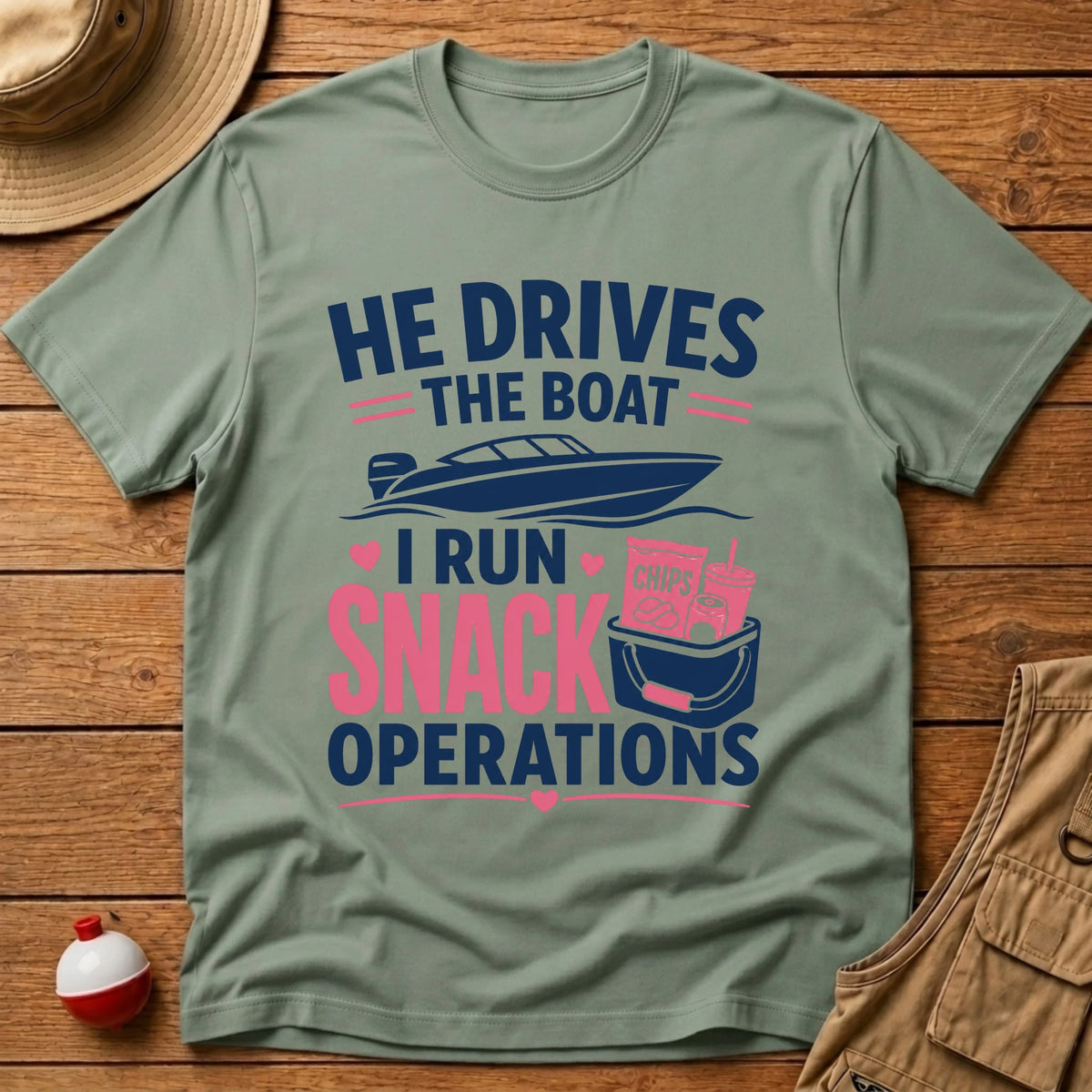 Snack Operations T-Shirt - Floating Bobber