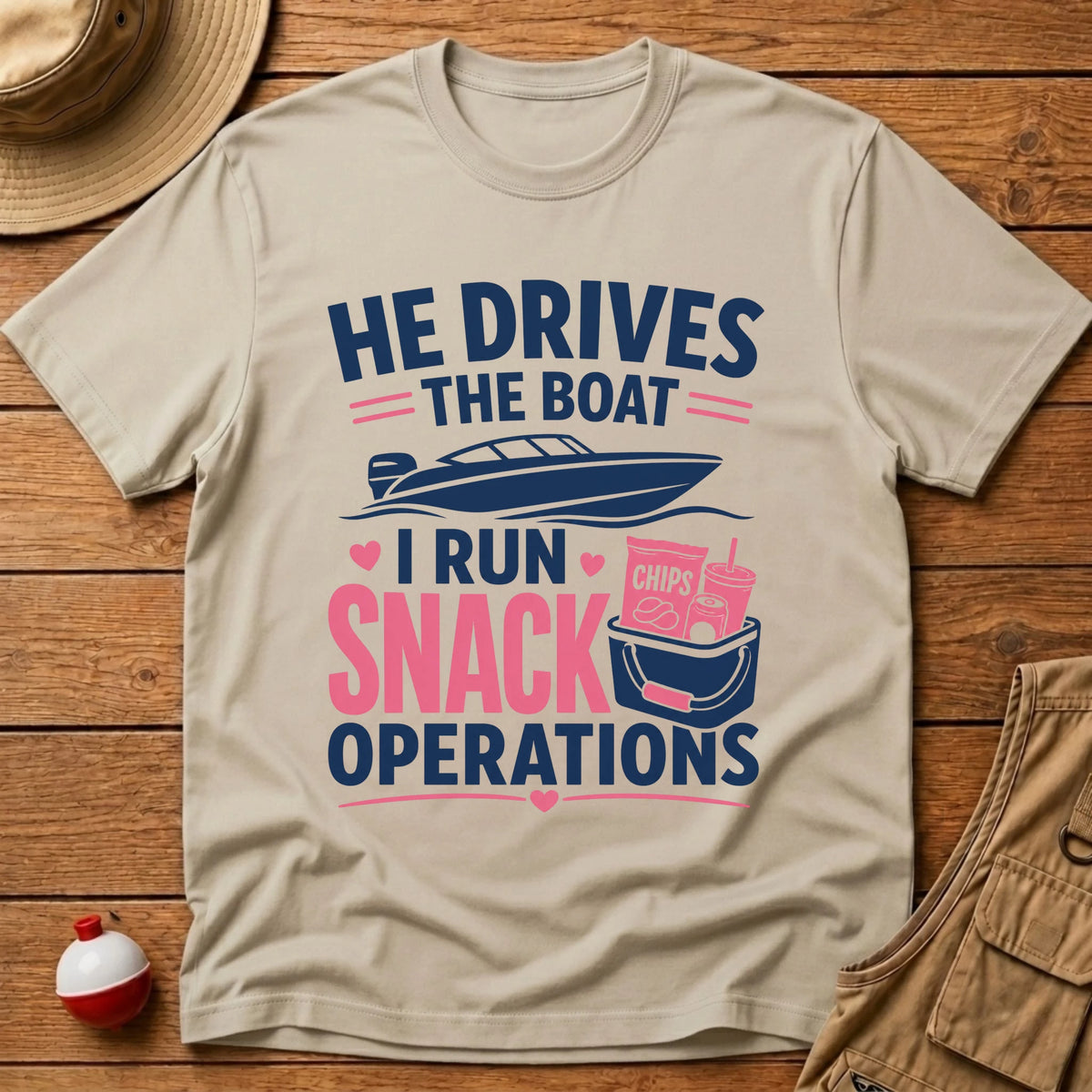 Snack Operations T-Shirt - Floating Bobber