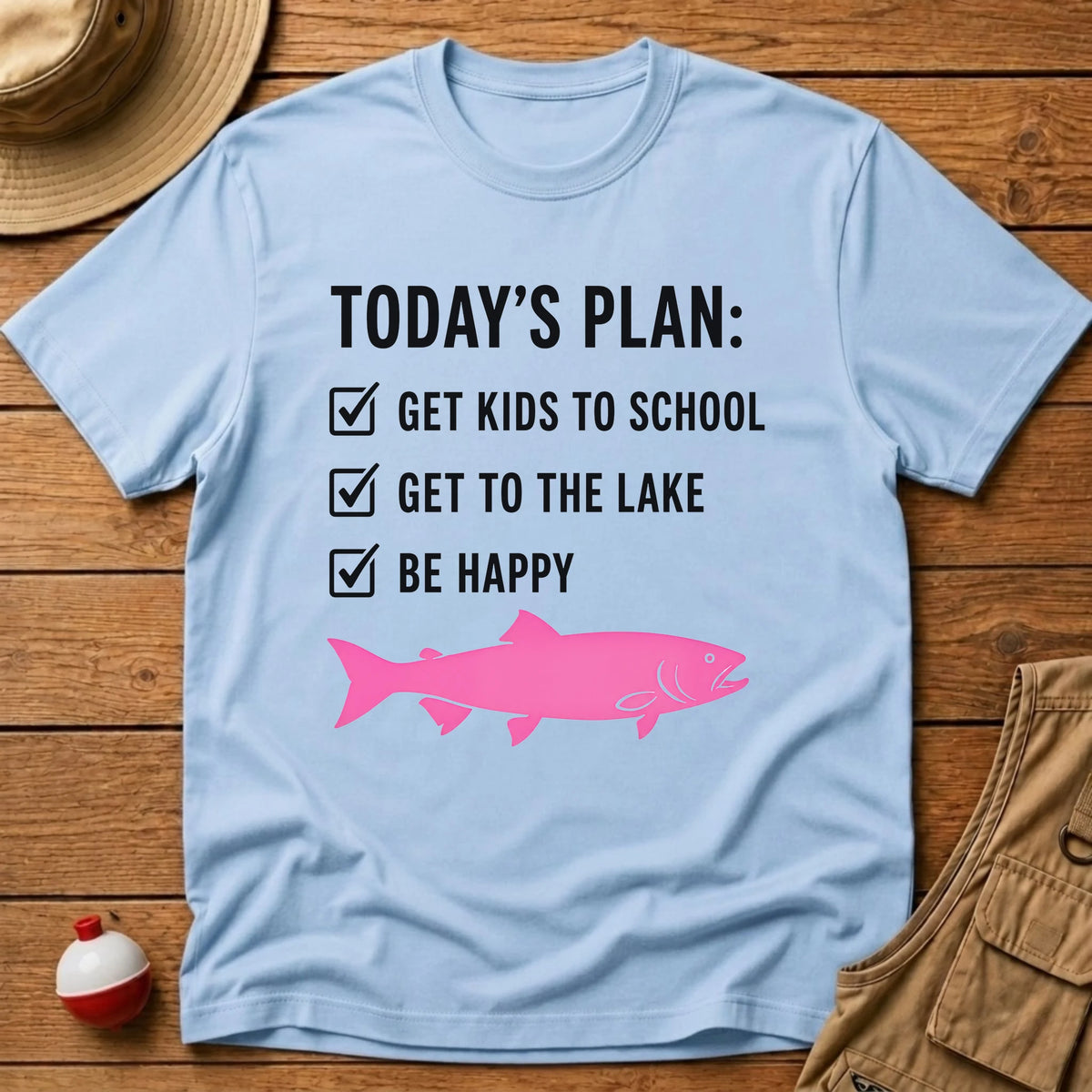 Today's Plan School T-Shirt - Floating Bobber
