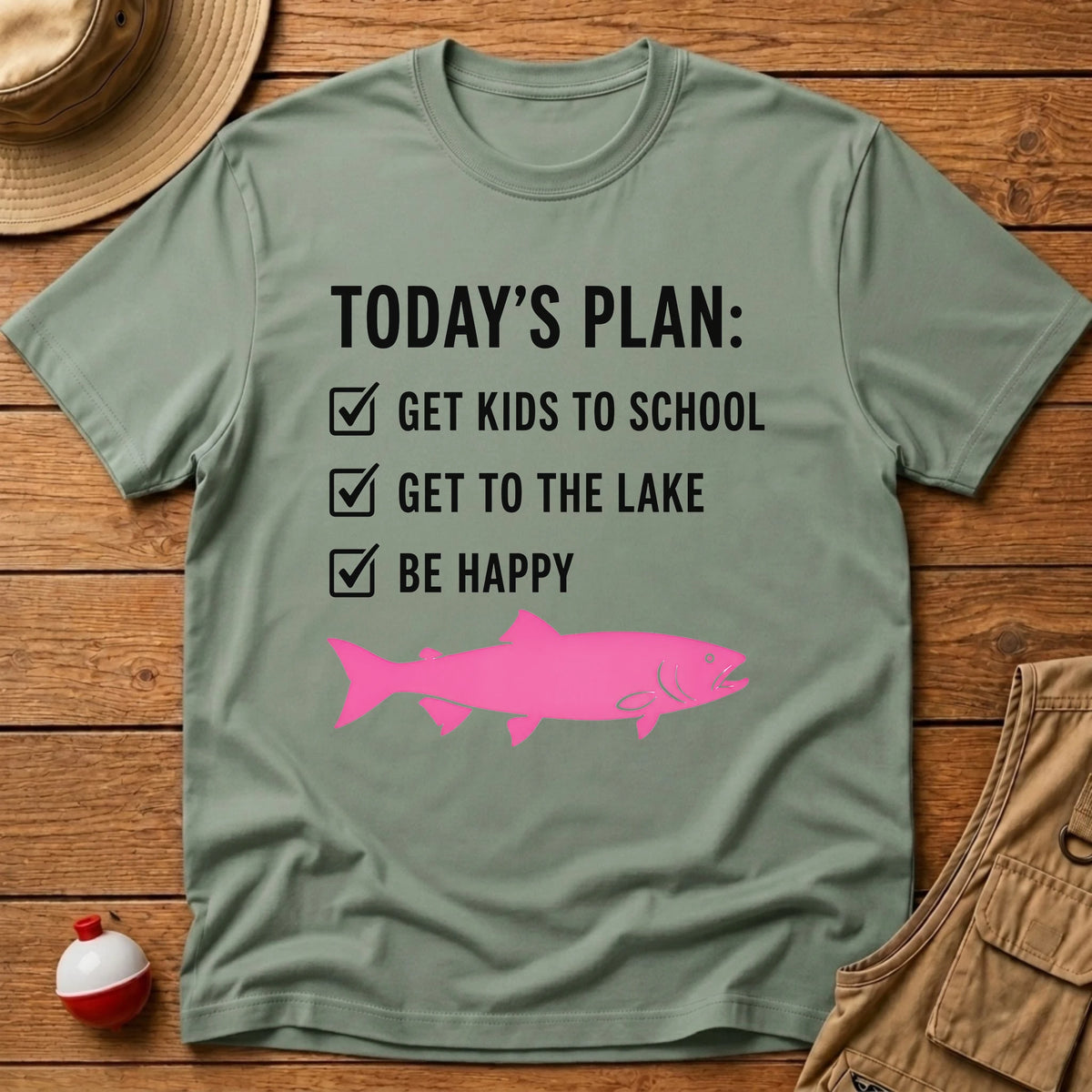 Today's Plan School T-Shirt - Floating Bobber