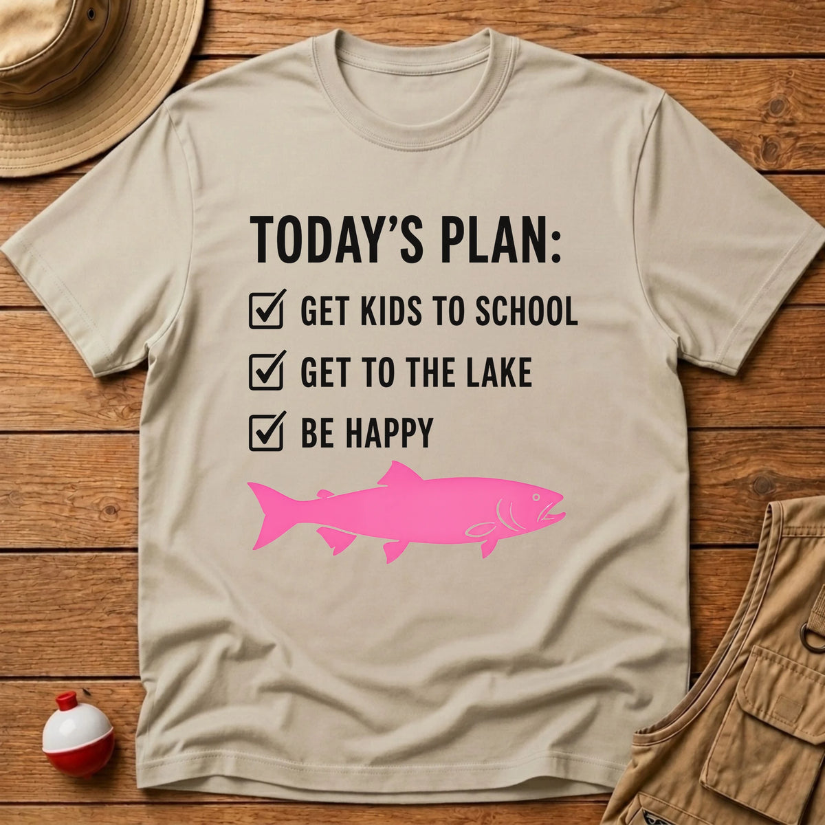 Today's Plan School T-Shirt - Floating Bobber