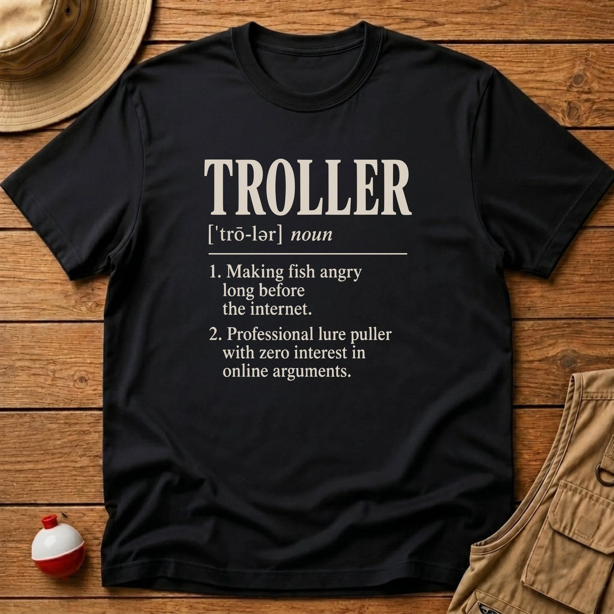 Troller Definition T-Shirt - Floating Bobber