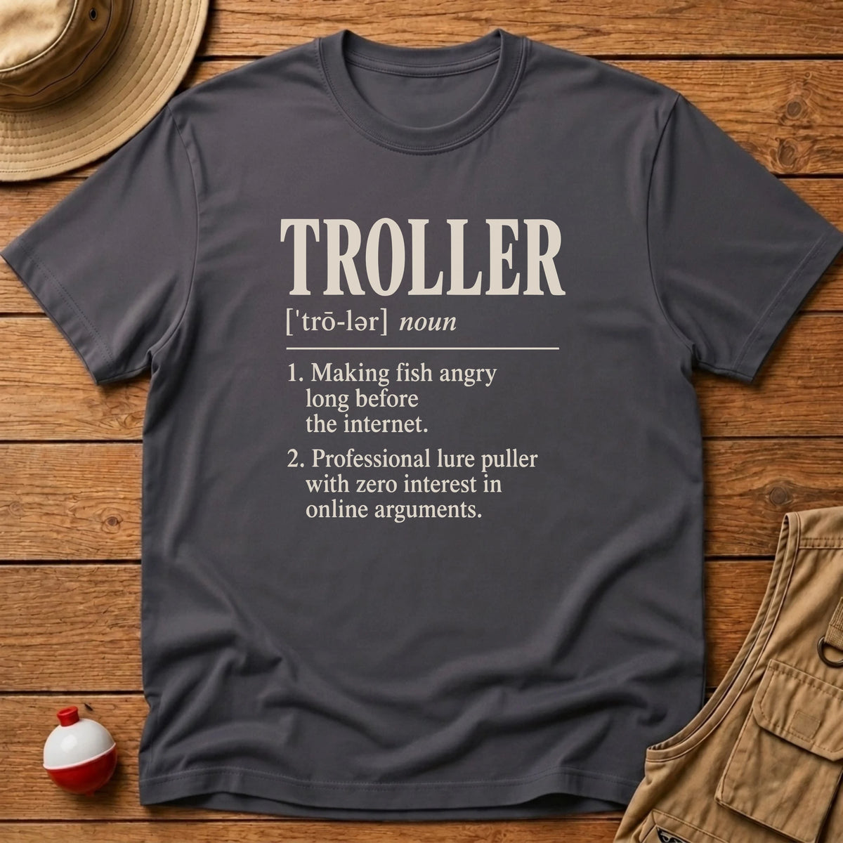Troller Definition T-Shirt - Floating Bobber