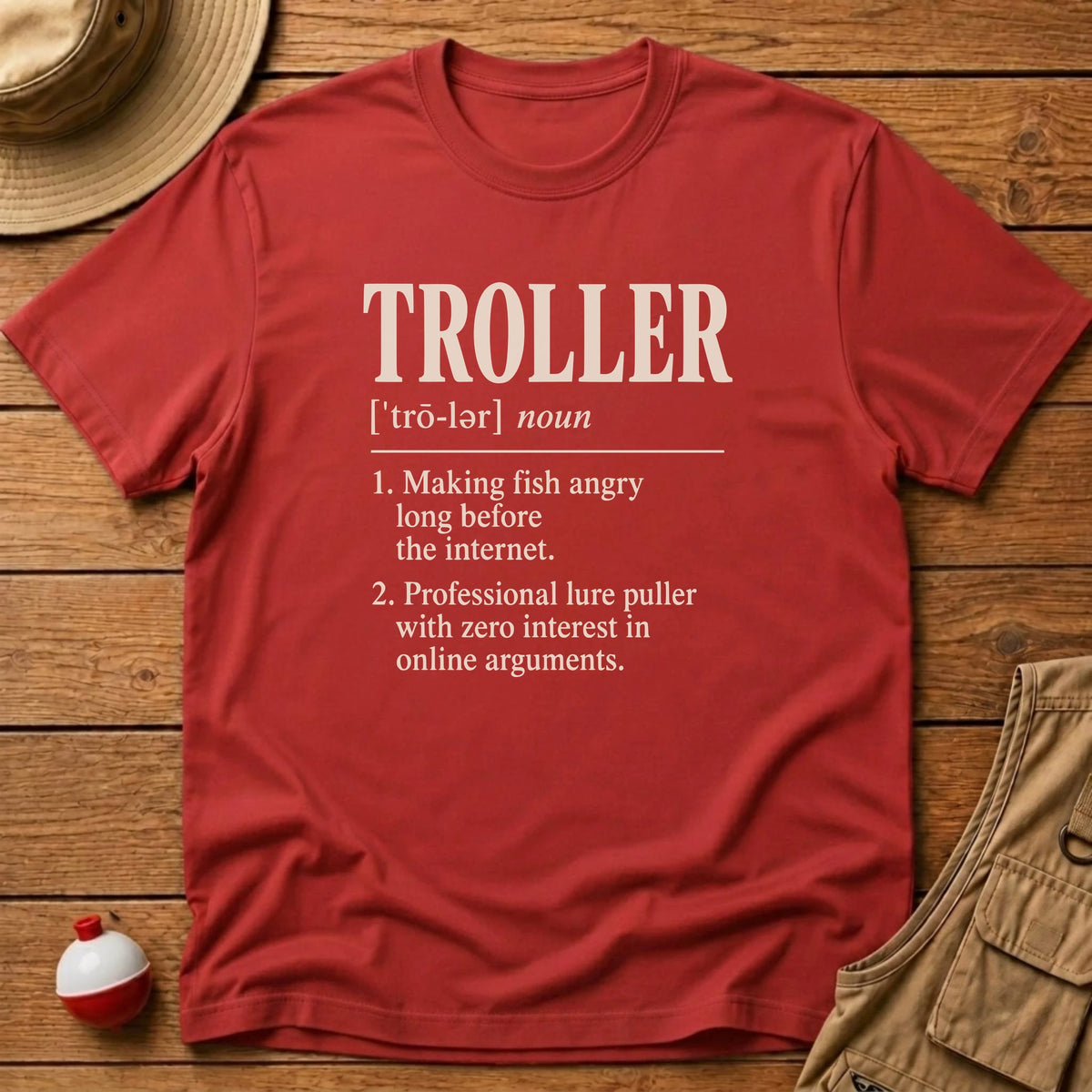 Troller Definition T-Shirt - Floating Bobber