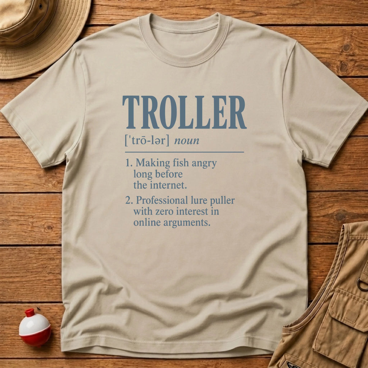 Troller Definition T-Shirt - Floating Bobber