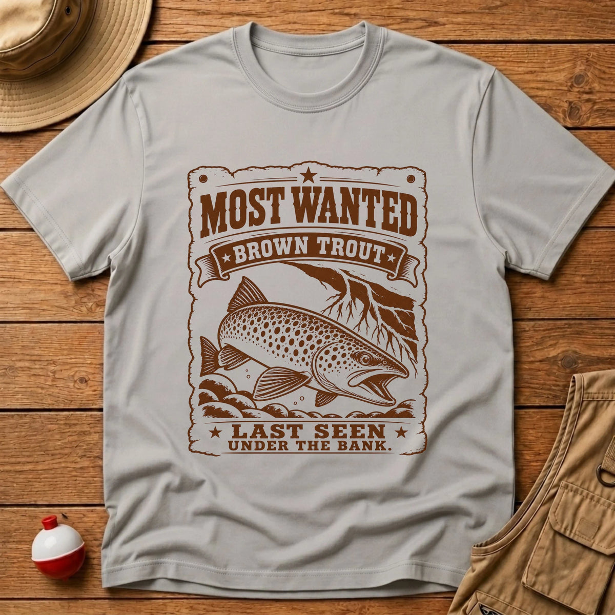 Trout Most Wanted T-Shirt - Floating Bobber