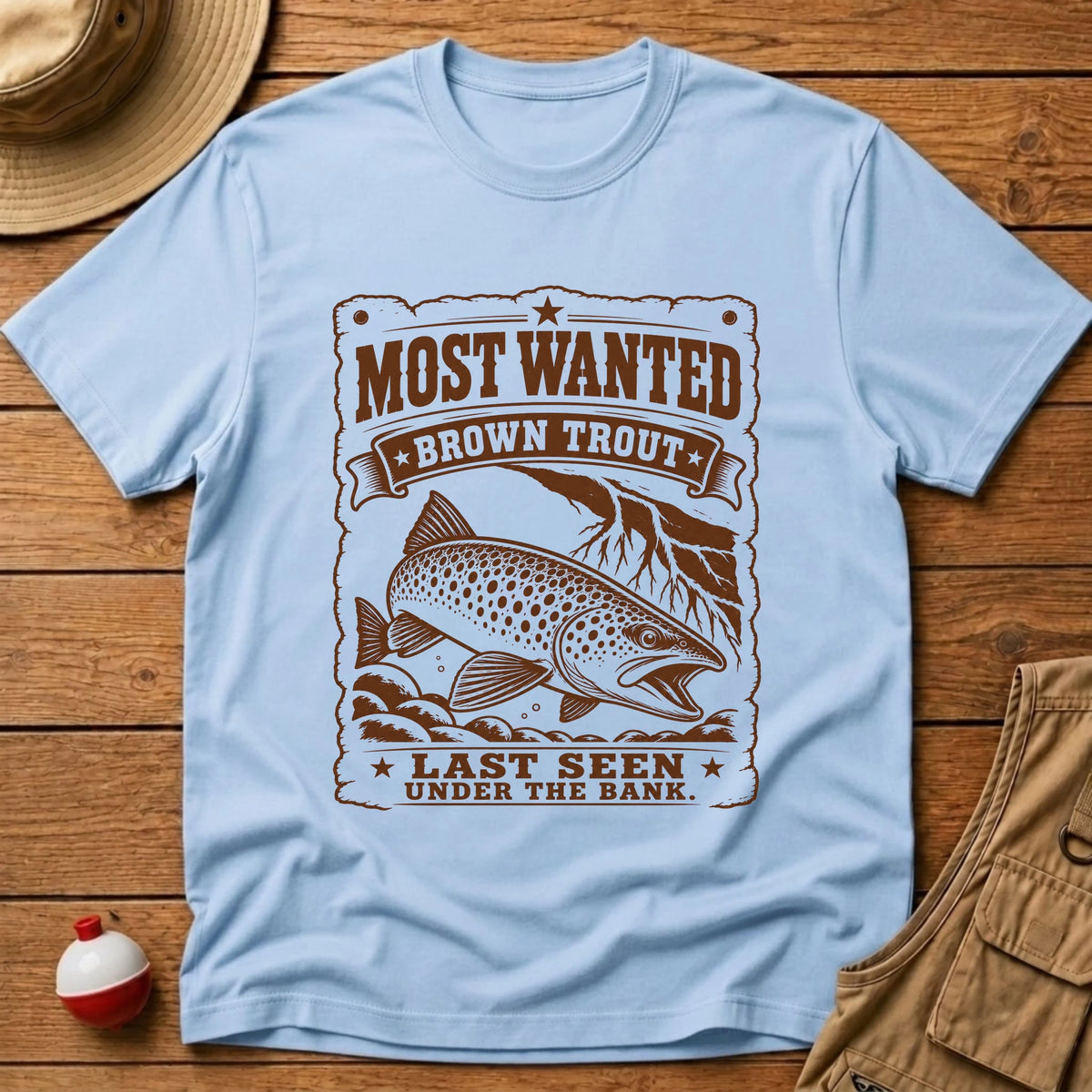 Trout Most Wanted T-Shirt - Floating Bobber