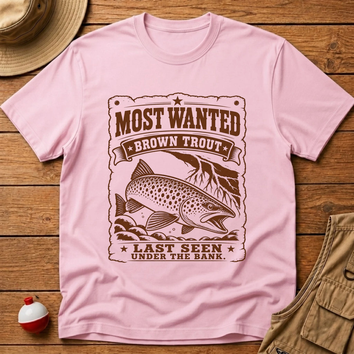 Trout Most Wanted T-Shirt - Floating Bobber