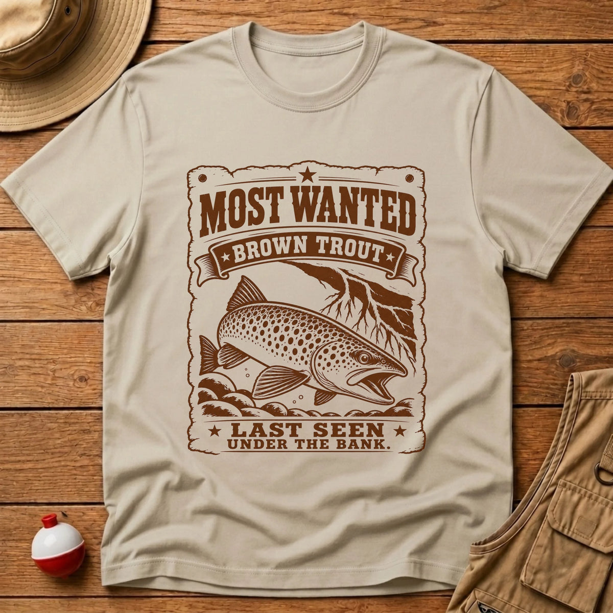Trout Most Wanted T-Shirt - Floating Bobber