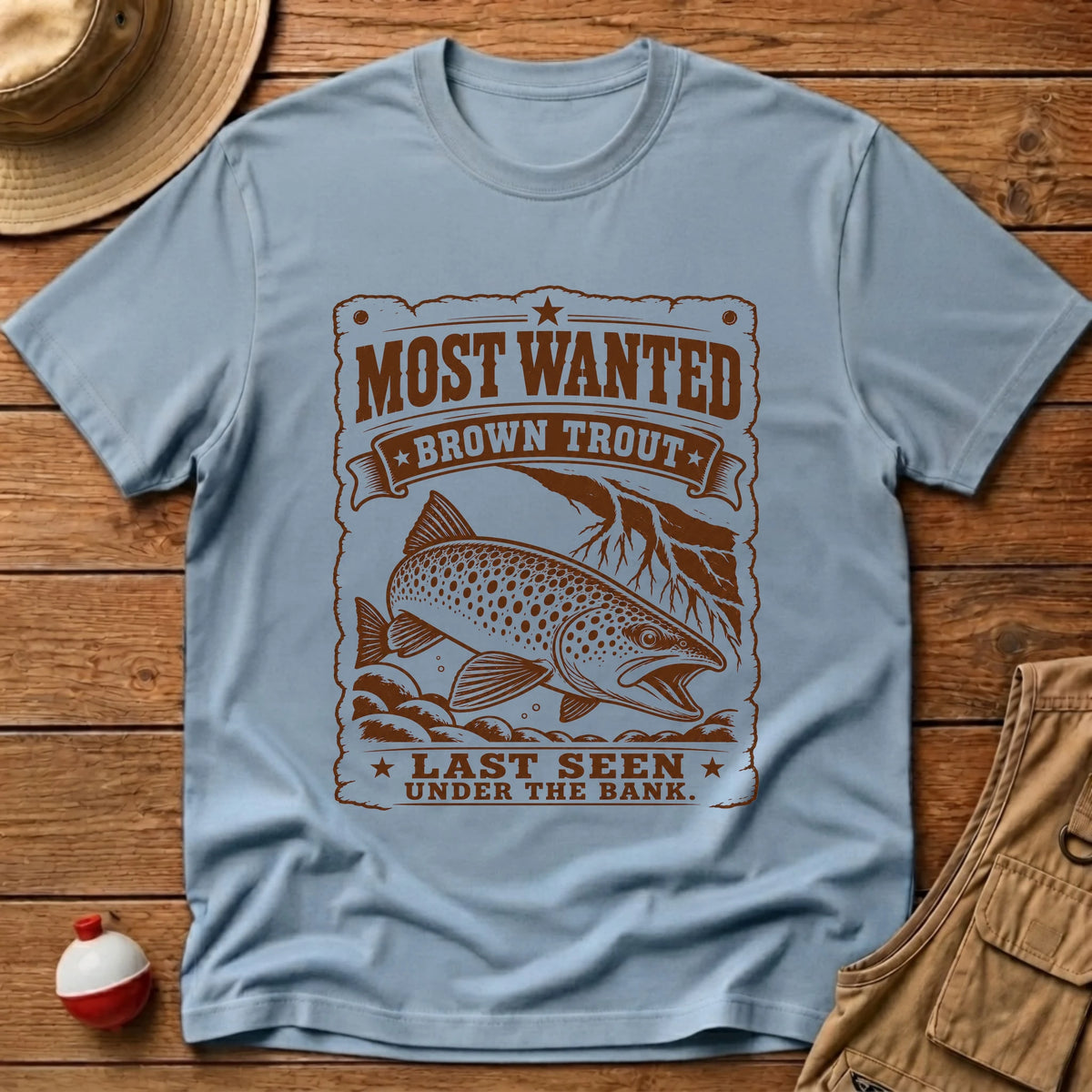 Trout Most Wanted T-Shirt - Floating Bobber