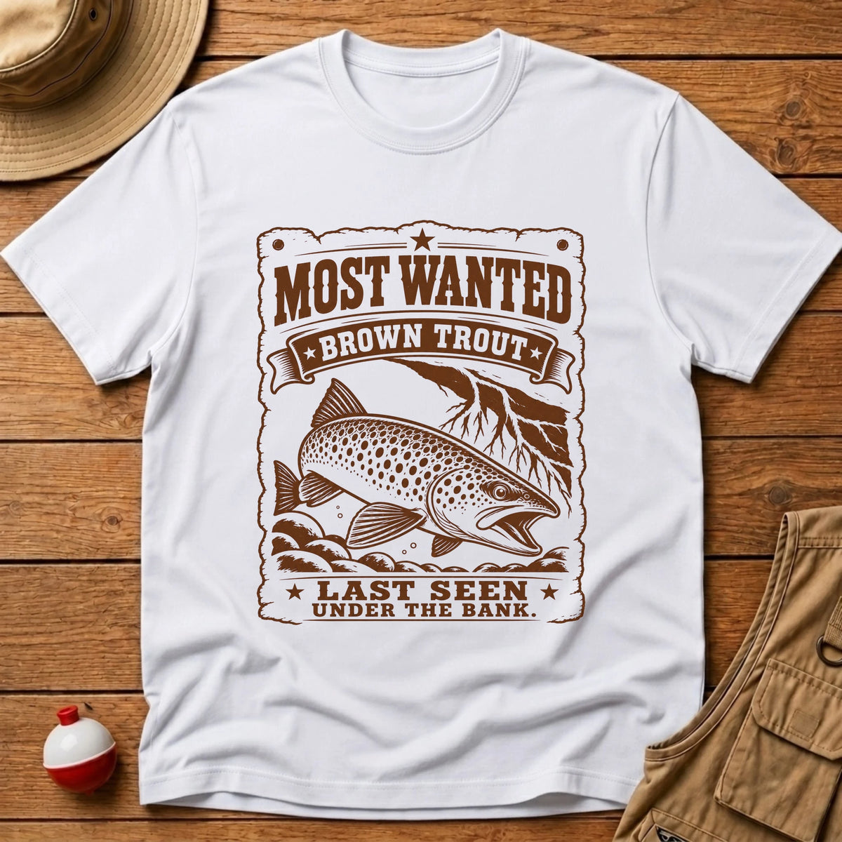 Trout Most Wanted T-Shirt - Floating Bobber