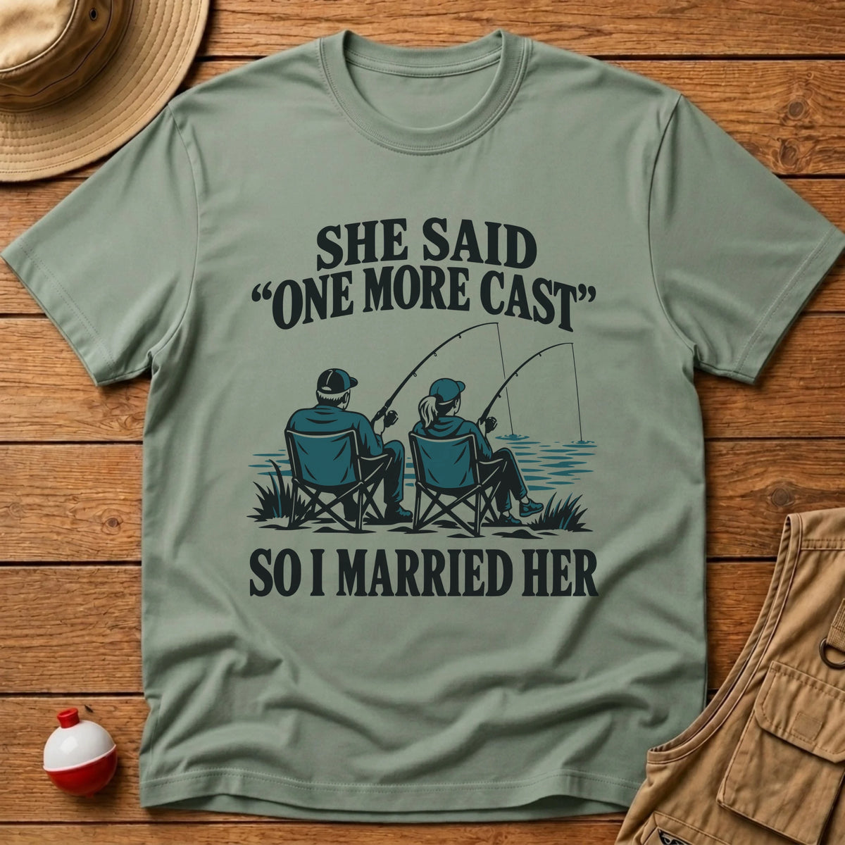 Married Her T-Shirt - Floating Bobber