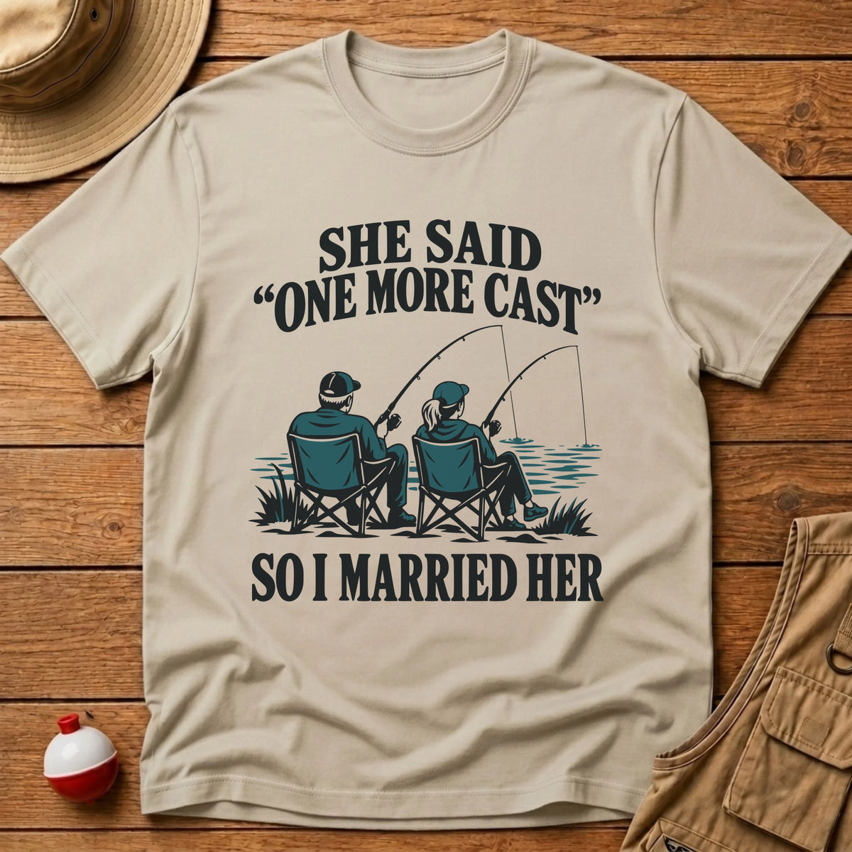 Married Her T-Shirt - Floating Bobber