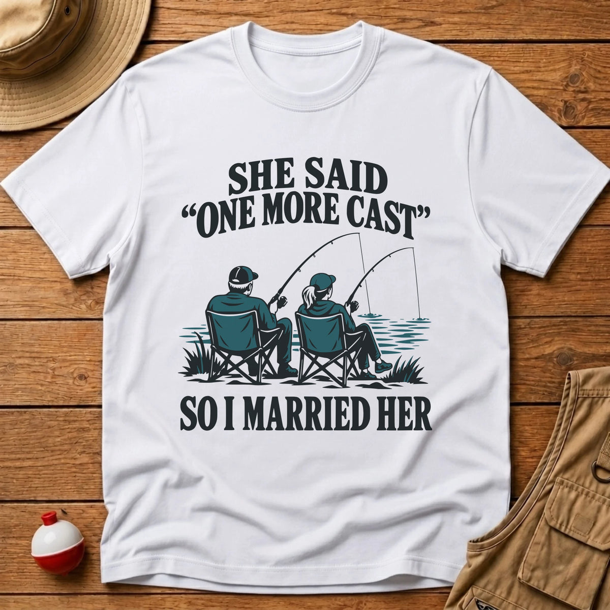 Married Her T-Shirt - Floating Bobber