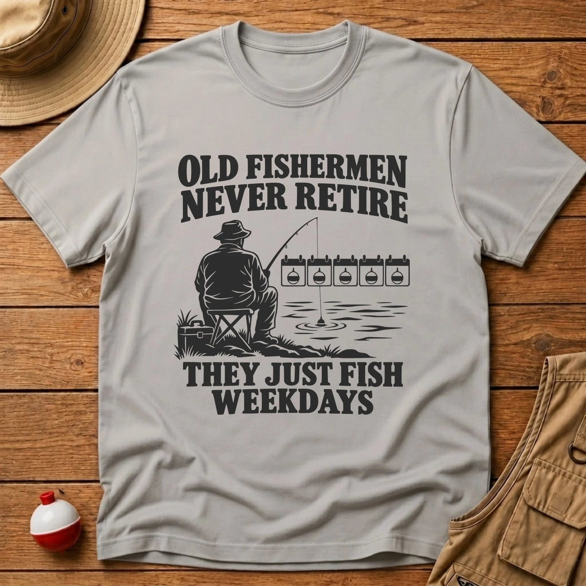 Never Retire T-Shirt - Floating Bobber