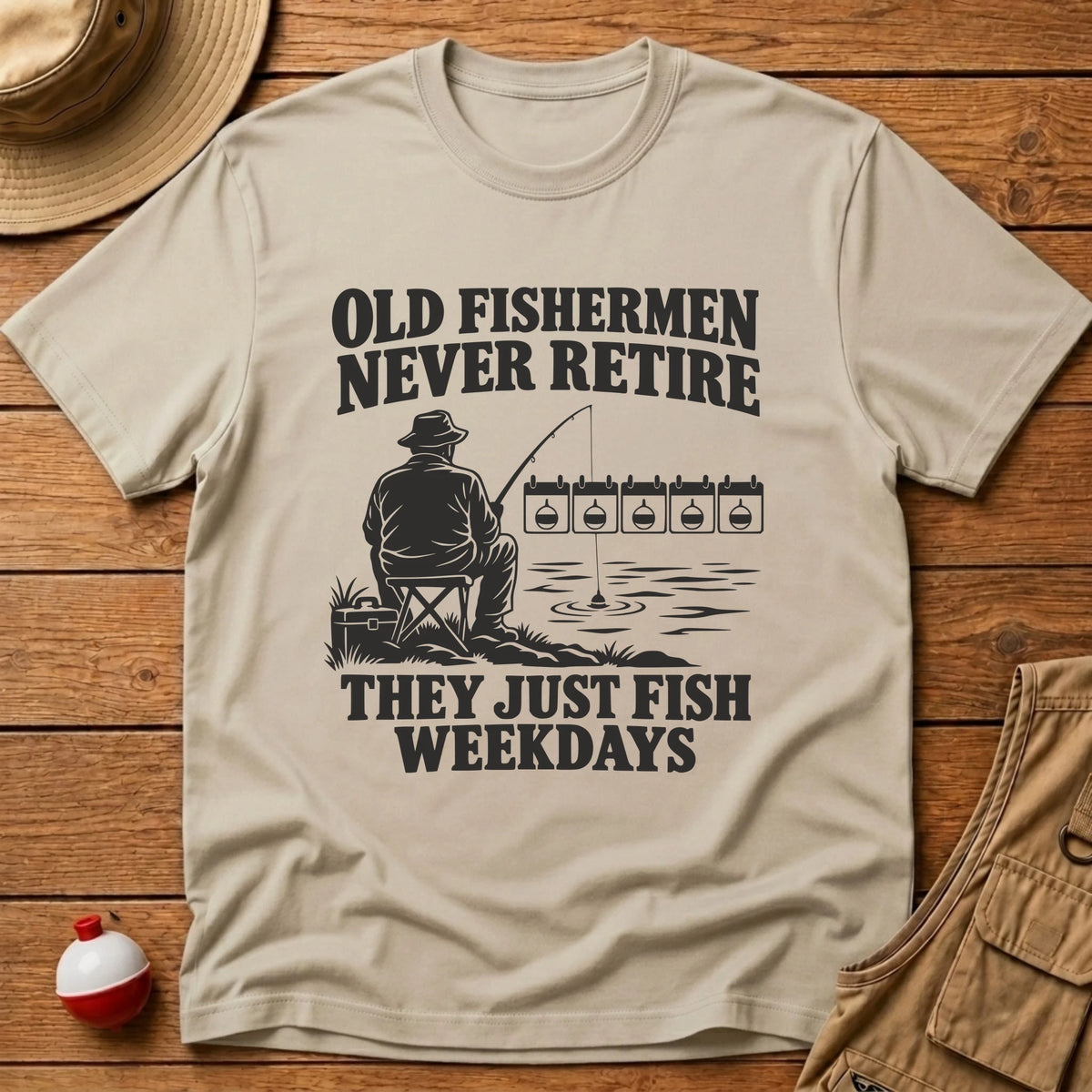 Never Retire T-Shirt - Floating Bobber
