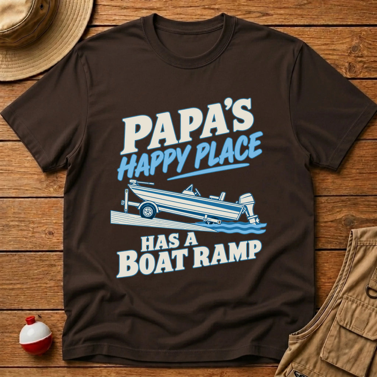 Papa's Happy T-Shirt - Floating Bobber