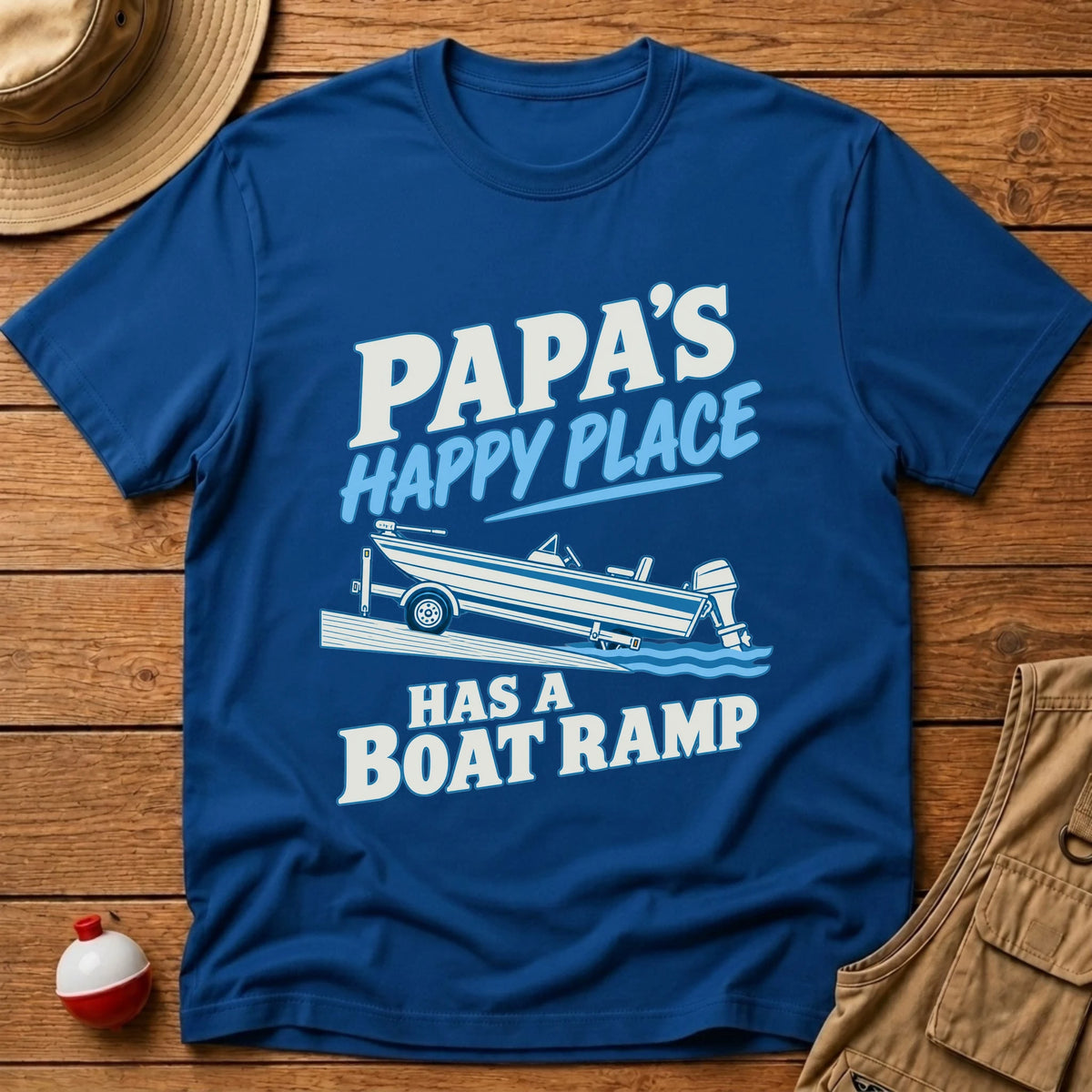 Papa's Happy T-Shirt - Floating Bobber
