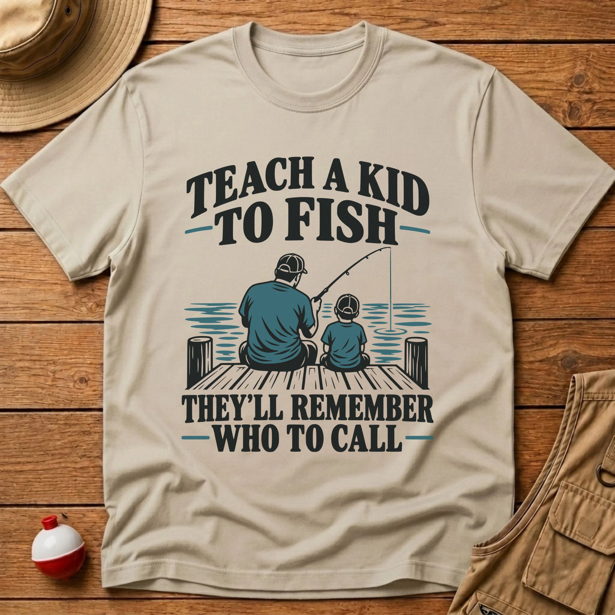 Teach A Kid T-Shirt - Floating Bobber