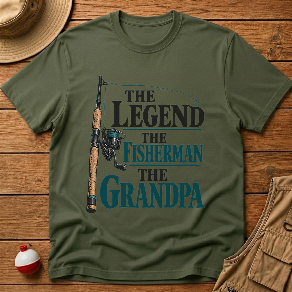 Legend Grandpa T-Shirt - Floating Bobber