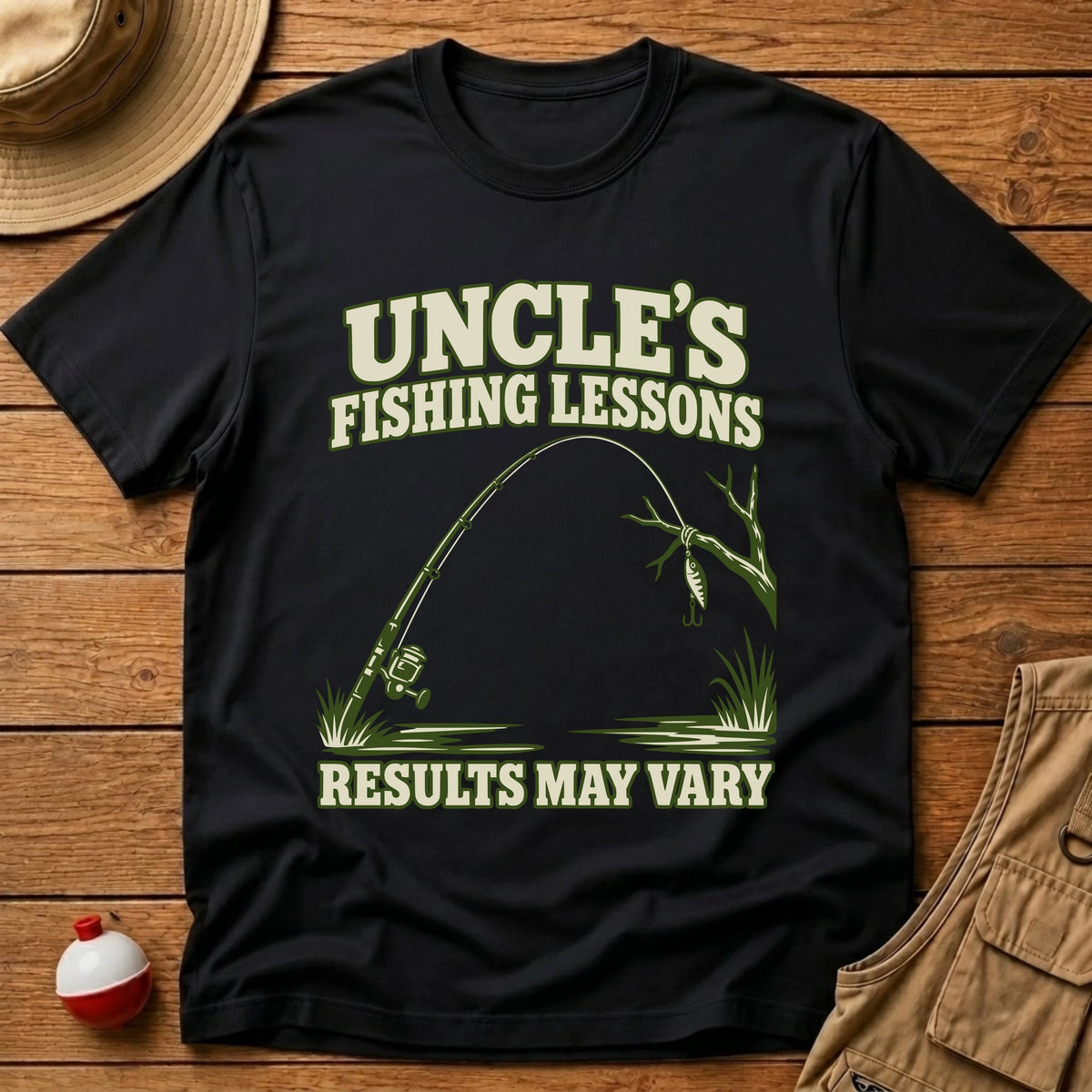 Uncle's Lessons T-Shirt - Floating Bobber