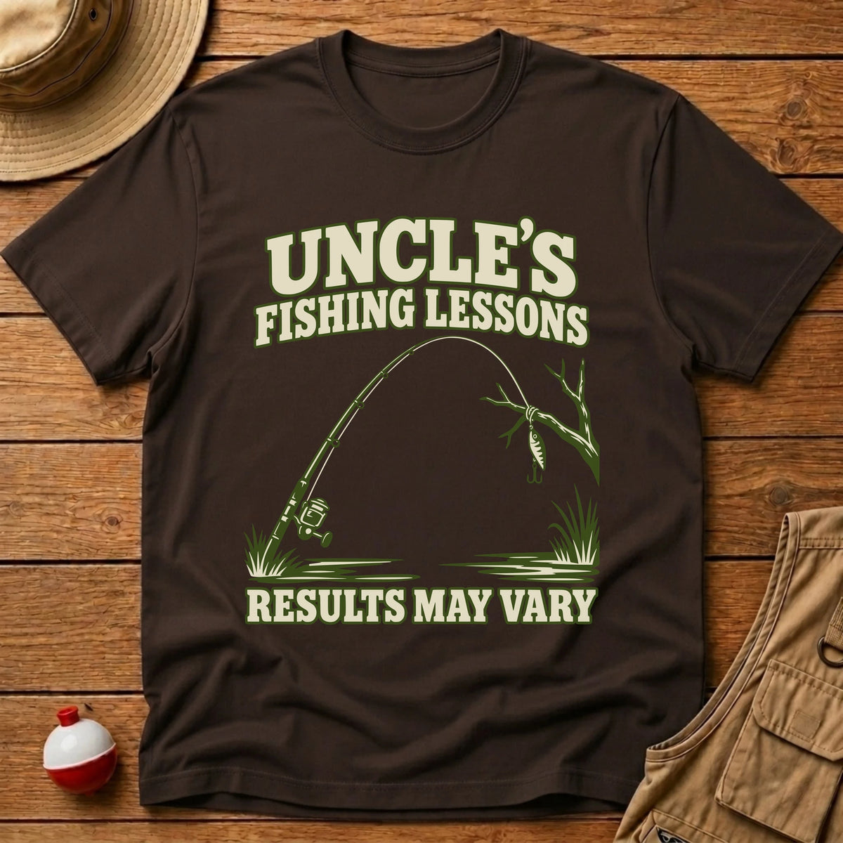 Uncle's Lessons T-Shirt - Floating Bobber