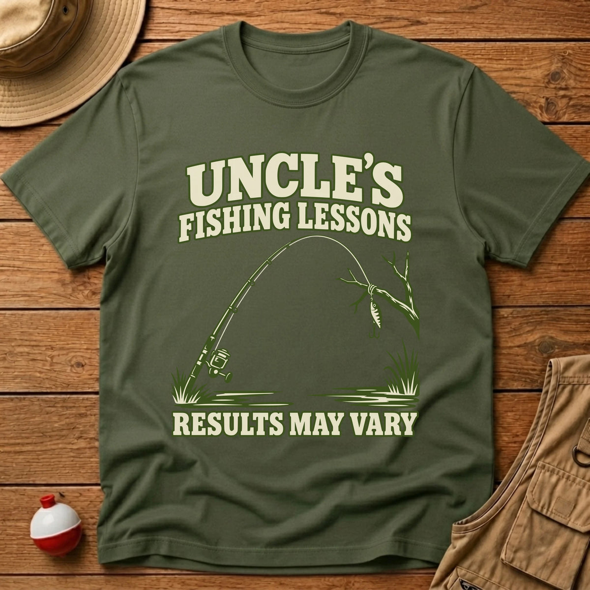 Uncle's Lessons T-Shirt - Floating Bobber