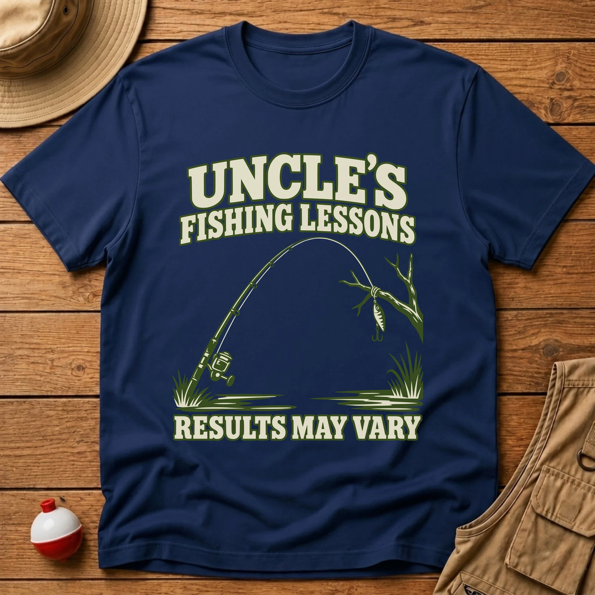 Uncle's Lessons T-Shirt - Floating Bobber