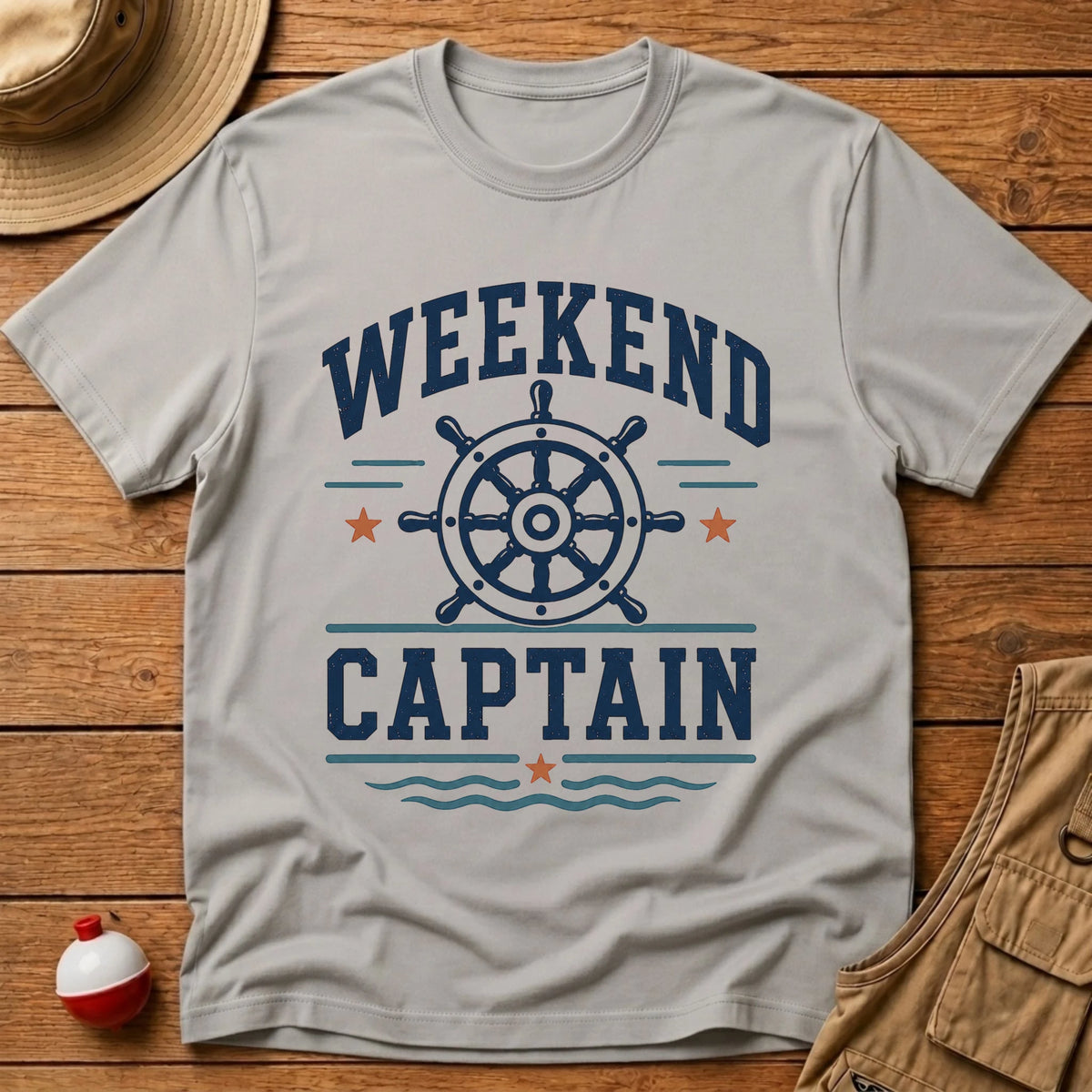 Weekend Captain T-Shirt - Floating Bobber