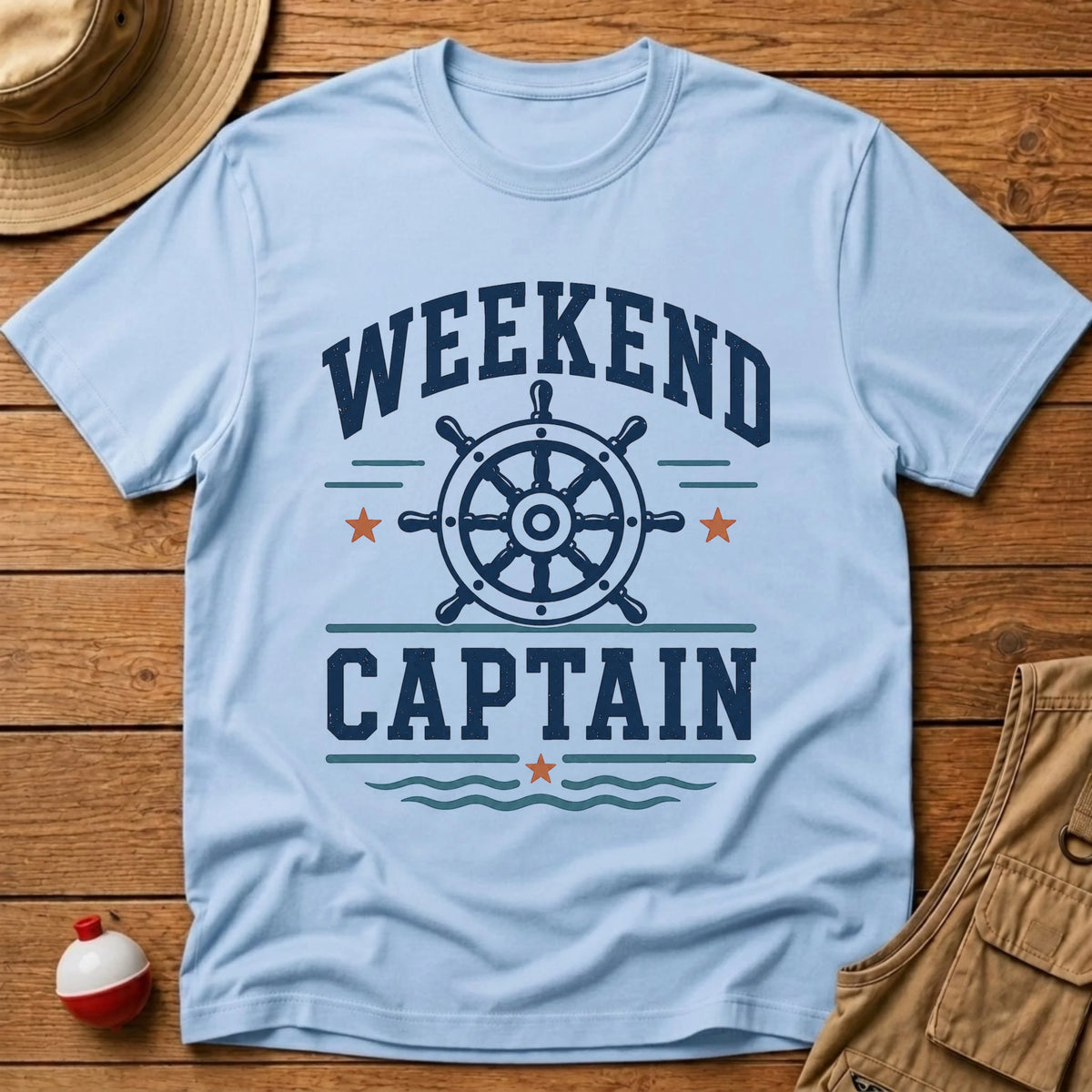 Weekend Captain T-Shirt - Floating Bobber