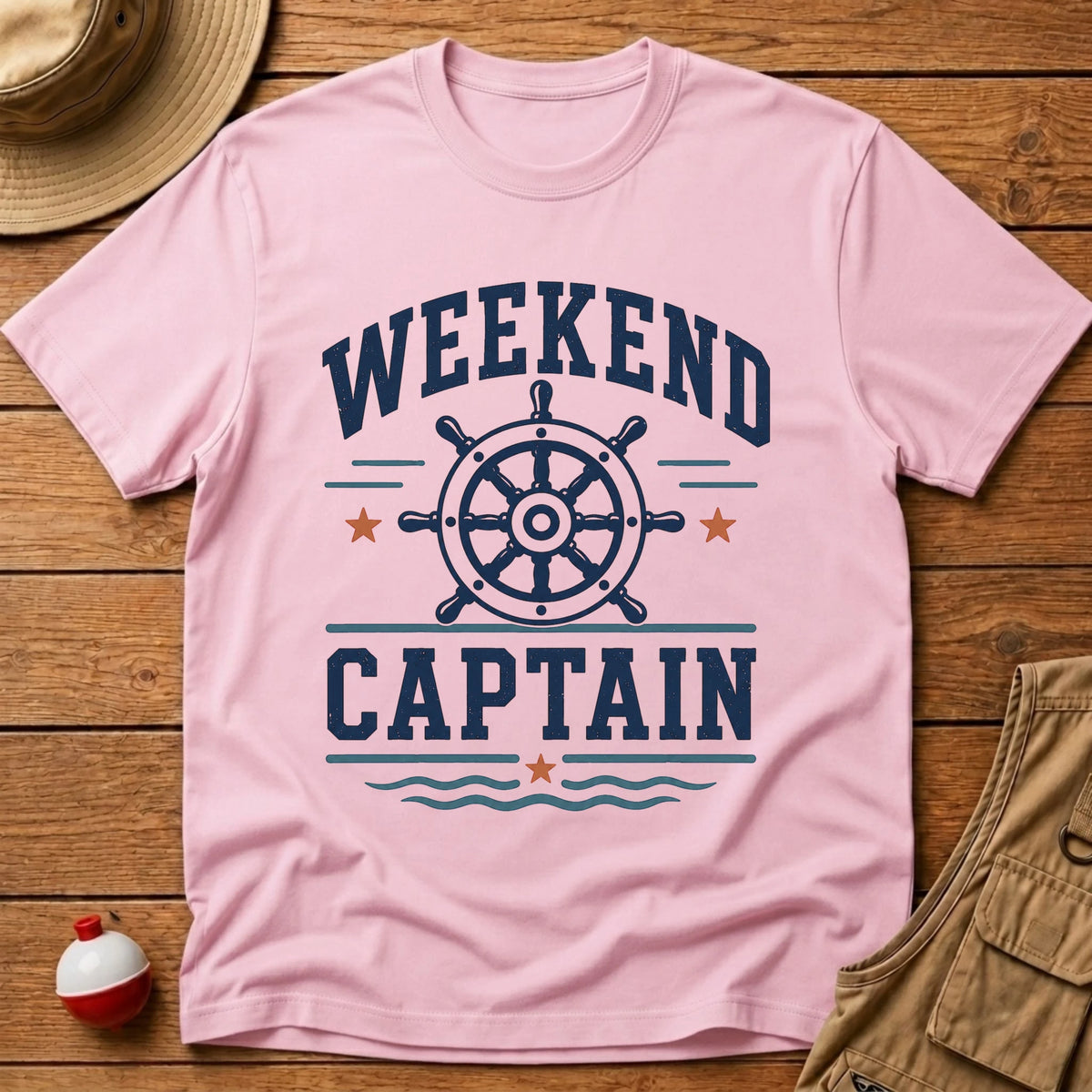 Weekend Captain T-Shirt - Floating Bobber