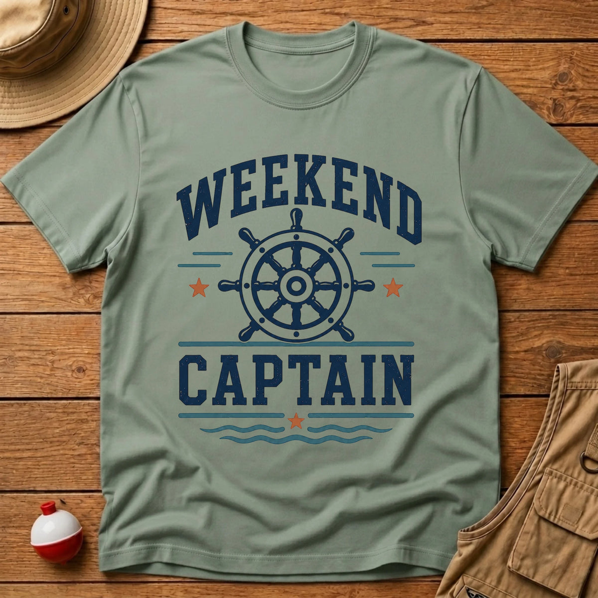 Weekend Captain T-Shirt - Floating Bobber